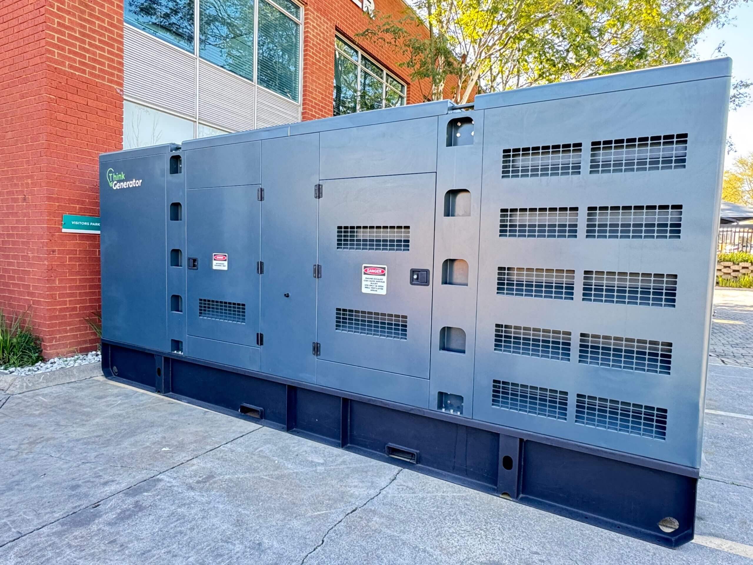 Enterprise commercial backup generator installation